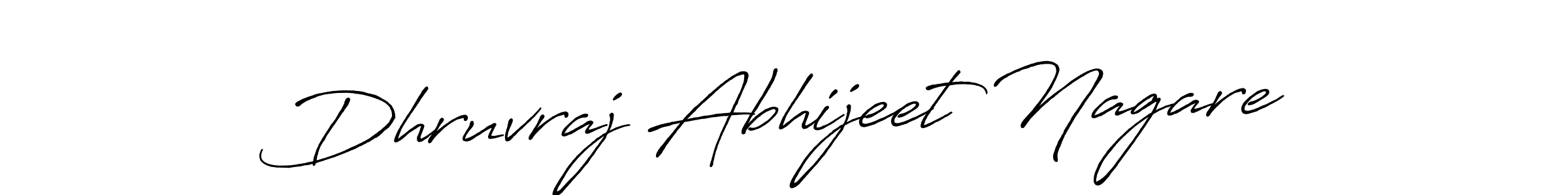 Also we have Dhruvraj Abhijeet Nagare name is the best signature style. Create professional handwritten signature collection using Antro_Vectra_Bolder autograph style. Dhruvraj Abhijeet Nagare signature style 7 images and pictures png