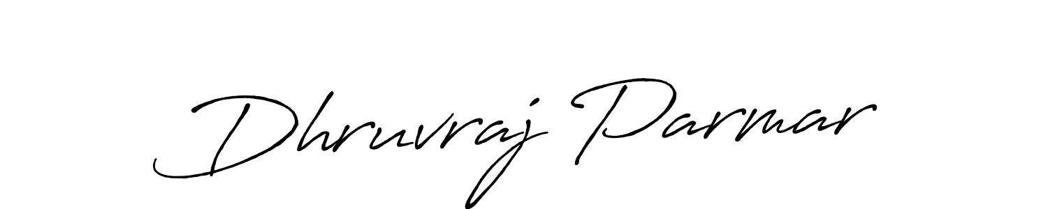 How to make Dhruvraj Parmar signature? Antro_Vectra_Bolder is a professional autograph style. Create handwritten signature for Dhruvraj Parmar name. Dhruvraj Parmar signature style 7 images and pictures png