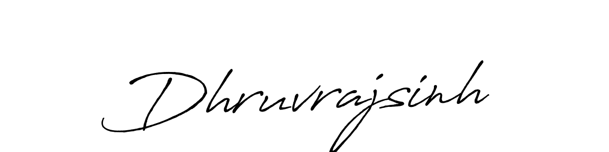 How to make Dhruvrajsinh name signature. Use Antro_Vectra_Bolder style for creating short signs online. This is the latest handwritten sign. Dhruvrajsinh signature style 7 images and pictures png