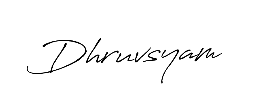 Also You can easily find your signature by using the search form. We will create Dhruvsyam name handwritten signature images for you free of cost using Antro_Vectra_Bolder sign style. Dhruvsyam signature style 7 images and pictures png
