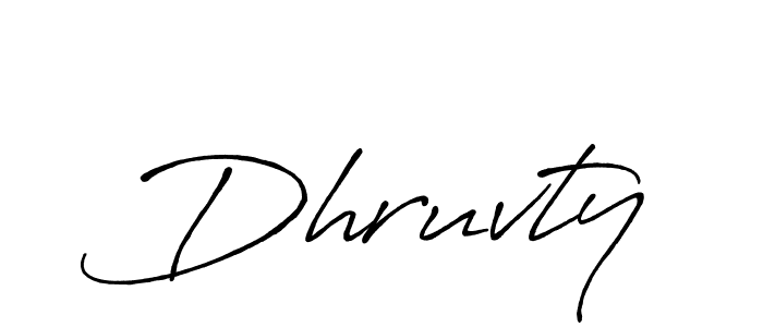 Make a beautiful signature design for name Dhruvty. Use this online signature maker to create a handwritten signature for free. Dhruvty signature style 7 images and pictures png