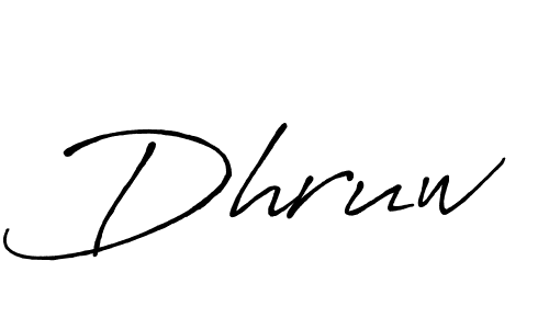 Design your own signature with our free online signature maker. With this signature software, you can create a handwritten (Antro_Vectra_Bolder) signature for name Dhruw. Dhruw signature style 7 images and pictures png