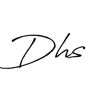 Best and Professional Signature Style for Dhs. Antro_Vectra_Bolder Best Signature Style Collection. Dhs signature style 7 images and pictures png