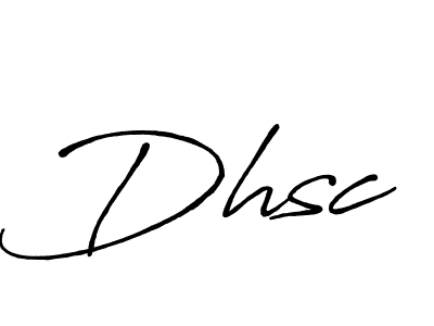 Use a signature maker to create a handwritten signature online. With this signature software, you can design (Antro_Vectra_Bolder) your own signature for name Dhsc. Dhsc signature style 7 images and pictures png