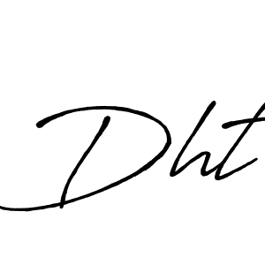 Dht stylish signature style. Best Handwritten Sign (Antro_Vectra_Bolder) for my name. Handwritten Signature Collection Ideas for my name Dht. Dht signature style 7 images and pictures png