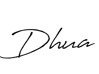 Use a signature maker to create a handwritten signature online. With this signature software, you can design (Antro_Vectra_Bolder) your own signature for name Dhua. Dhua signature style 7 images and pictures png
