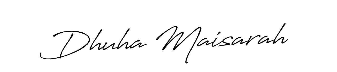 Make a beautiful signature design for name Dhuha Maisarah. Use this online signature maker to create a handwritten signature for free. Dhuha Maisarah signature style 7 images and pictures png