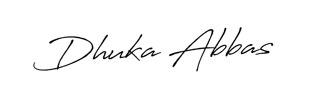 Make a beautiful signature design for name Dhuka Abbas. Use this online signature maker to create a handwritten signature for free. Dhuka Abbas signature style 7 images and pictures png