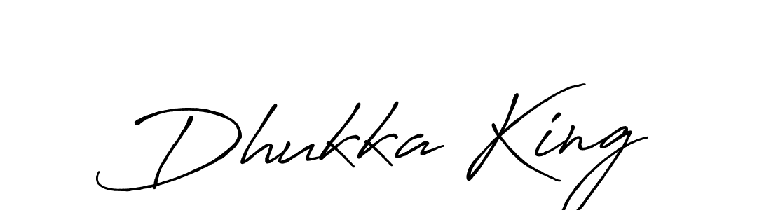 Create a beautiful signature design for name Dhukka King. With this signature (Antro_Vectra_Bolder) fonts, you can make a handwritten signature for free. Dhukka King signature style 7 images and pictures png