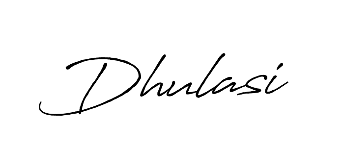 Make a beautiful signature design for name Dhulasi. With this signature (Antro_Vectra_Bolder) style, you can create a handwritten signature for free. Dhulasi signature style 7 images and pictures png