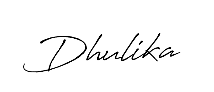 It looks lik you need a new signature style for name Dhulika. Design unique handwritten (Antro_Vectra_Bolder) signature with our free signature maker in just a few clicks. Dhulika signature style 7 images and pictures png