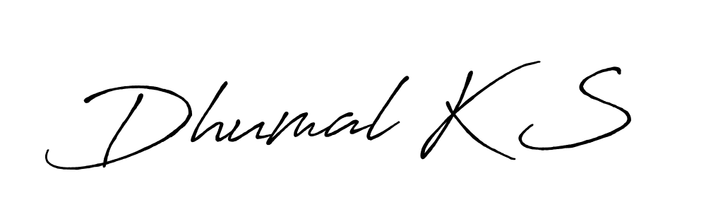 Make a short Dhumal K S signature style. Manage your documents anywhere anytime using Antro_Vectra_Bolder. Create and add eSignatures, submit forms, share and send files easily. Dhumal K S signature style 7 images and pictures png
