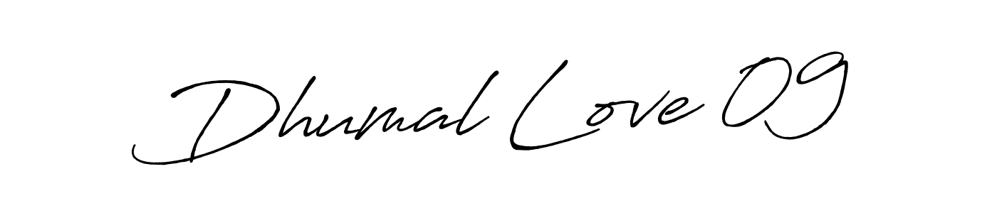 Dhumal Love 09 stylish signature style. Best Handwritten Sign (Antro_Vectra_Bolder) for my name. Handwritten Signature Collection Ideas for my name Dhumal Love 09. Dhumal Love 09 signature style 7 images and pictures png
