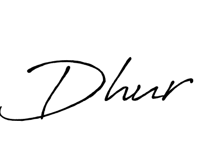 The best way (Antro_Vectra_Bolder) to make a short signature is to pick only two or three words in your name. The name Dhur include a total of six letters. For converting this name. Dhur signature style 7 images and pictures png