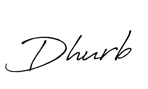 Create a beautiful signature design for name Dhurb. With this signature (Antro_Vectra_Bolder) fonts, you can make a handwritten signature for free. Dhurb signature style 7 images and pictures png