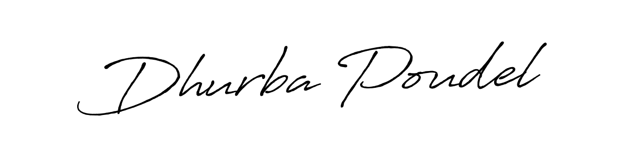 Antro_Vectra_Bolder is a professional signature style that is perfect for those who want to add a touch of class to their signature. It is also a great choice for those who want to make their signature more unique. Get Dhurba Poudel name to fancy signature for free. Dhurba Poudel signature style 7 images and pictures png