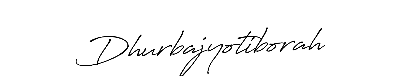 Make a beautiful signature design for name Dhurbajyotiborah. With this signature (Antro_Vectra_Bolder) style, you can create a handwritten signature for free. Dhurbajyotiborah signature style 7 images and pictures png