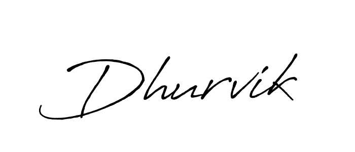 How to make Dhurvik signature? Antro_Vectra_Bolder is a professional autograph style. Create handwritten signature for Dhurvik name. Dhurvik signature style 7 images and pictures png