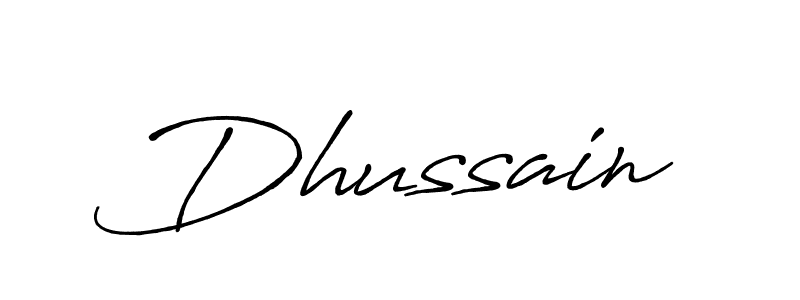 Use a signature maker to create a handwritten signature online. With this signature software, you can design (Antro_Vectra_Bolder) your own signature for name Dhussain. Dhussain signature style 7 images and pictures png