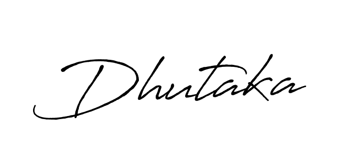 Also we have Dhutaka name is the best signature style. Create professional handwritten signature collection using Antro_Vectra_Bolder autograph style. Dhutaka signature style 7 images and pictures png