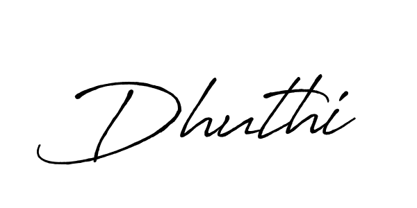 Dhuthi stylish signature style. Best Handwritten Sign (Antro_Vectra_Bolder) for my name. Handwritten Signature Collection Ideas for my name Dhuthi. Dhuthi signature style 7 images and pictures png
