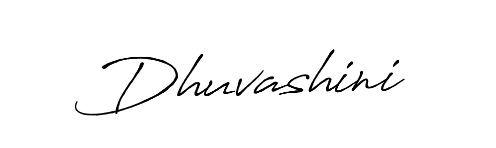 Create a beautiful signature design for name Dhuvashini. With this signature (Antro_Vectra_Bolder) fonts, you can make a handwritten signature for free. Dhuvashini signature style 7 images and pictures png