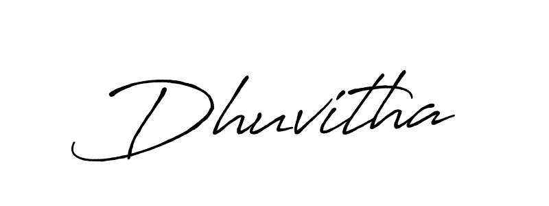 Use a signature maker to create a handwritten signature online. With this signature software, you can design (Antro_Vectra_Bolder) your own signature for name Dhuvitha. Dhuvitha signature style 7 images and pictures png