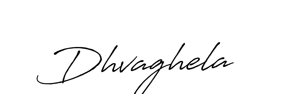 Make a beautiful signature design for name Dhvaghela. With this signature (Antro_Vectra_Bolder) style, you can create a handwritten signature for free. Dhvaghela signature style 7 images and pictures png