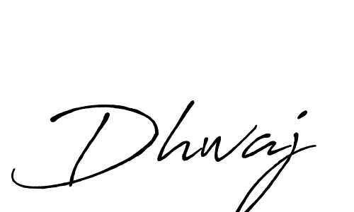 Make a beautiful signature design for name Dhwaj. With this signature (Antro_Vectra_Bolder) style, you can create a handwritten signature for free. Dhwaj signature style 7 images and pictures png