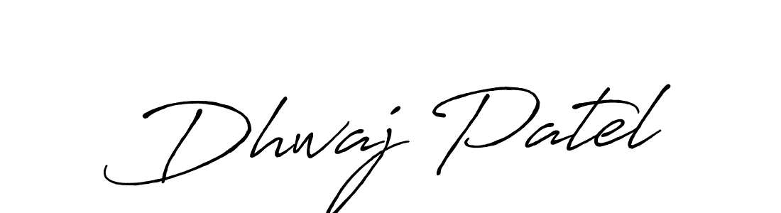 if you are searching for the best signature style for your name Dhwaj Patel. so please give up your signature search. here we have designed multiple signature styles  using Antro_Vectra_Bolder. Dhwaj Patel signature style 7 images and pictures png