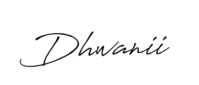 Best and Professional Signature Style for Dhwanii. Antro_Vectra_Bolder Best Signature Style Collection. Dhwanii signature style 7 images and pictures png