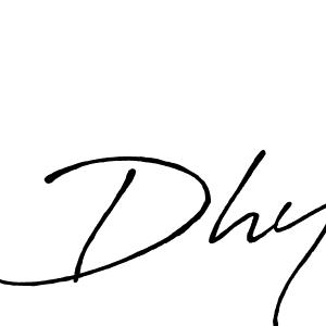 How to make Dhy name signature. Use Antro_Vectra_Bolder style for creating short signs online. This is the latest handwritten sign. Dhy signature style 7 images and pictures png