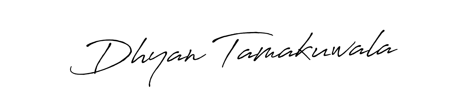 Also we have Dhyan Tamakuwala name is the best signature style. Create professional handwritten signature collection using Antro_Vectra_Bolder autograph style. Dhyan Tamakuwala signature style 7 images and pictures png