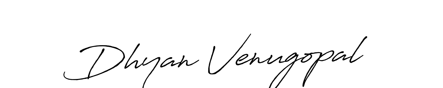 Antro_Vectra_Bolder is a professional signature style that is perfect for those who want to add a touch of class to their signature. It is also a great choice for those who want to make their signature more unique. Get Dhyan Venugopal name to fancy signature for free. Dhyan Venugopal signature style 7 images and pictures png