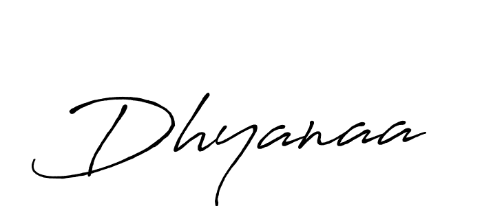 Use a signature maker to create a handwritten signature online. With this signature software, you can design (Antro_Vectra_Bolder) your own signature for name Dhyanaa. Dhyanaa signature style 7 images and pictures png