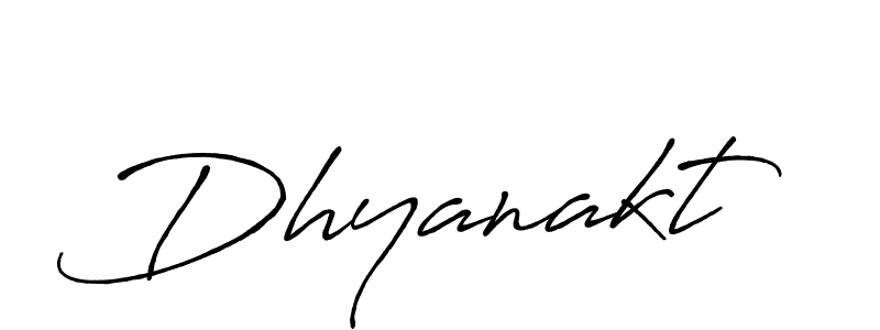 How to make Dhyanakt name signature. Use Antro_Vectra_Bolder style for creating short signs online. This is the latest handwritten sign. Dhyanakt signature style 7 images and pictures png