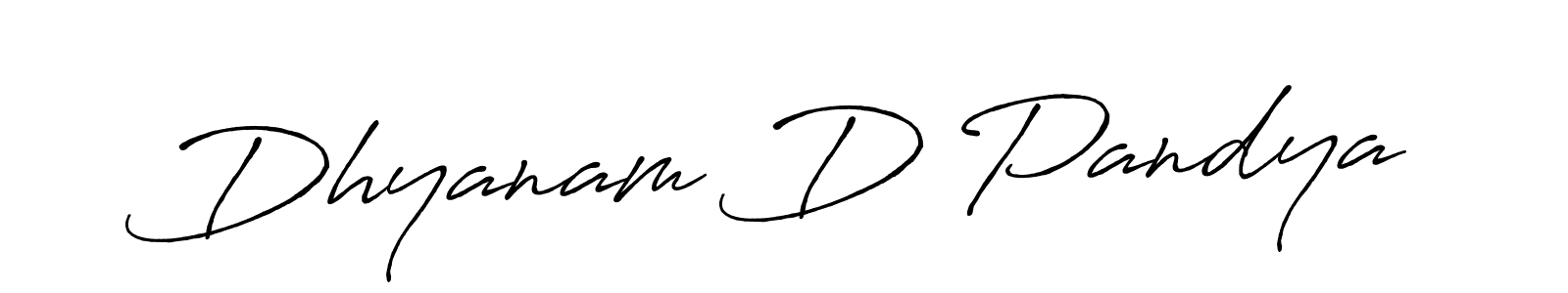 It looks lik you need a new signature style for name Dhyanam D Pandya. Design unique handwritten (Antro_Vectra_Bolder) signature with our free signature maker in just a few clicks. Dhyanam D Pandya signature style 7 images and pictures png
