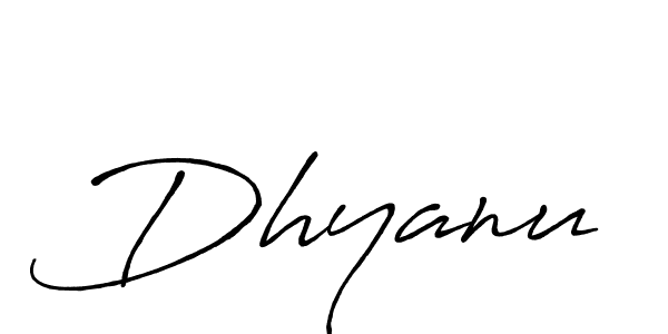 Design your own signature with our free online signature maker. With this signature software, you can create a handwritten (Antro_Vectra_Bolder) signature for name Dhyanu. Dhyanu signature style 7 images and pictures png