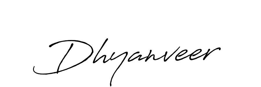 How to make Dhyanveer signature? Antro_Vectra_Bolder is a professional autograph style. Create handwritten signature for Dhyanveer name. Dhyanveer signature style 7 images and pictures png