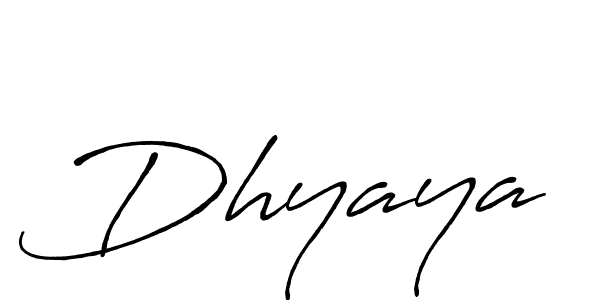 Design your own signature with our free online signature maker. With this signature software, you can create a handwritten (Antro_Vectra_Bolder) signature for name Dhyaya. Dhyaya signature style 7 images and pictures png