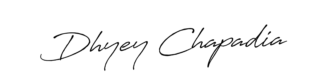 Similarly Antro_Vectra_Bolder is the best handwritten signature design. Signature creator online .You can use it as an online autograph creator for name Dhyey Chapadia. Dhyey Chapadia signature style 7 images and pictures png