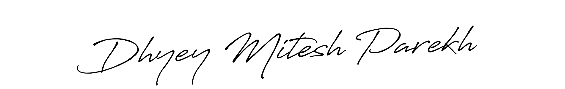 Similarly Antro_Vectra_Bolder is the best handwritten signature design. Signature creator online .You can use it as an online autograph creator for name Dhyey Mitesh Parekh. Dhyey Mitesh Parekh signature style 7 images and pictures png