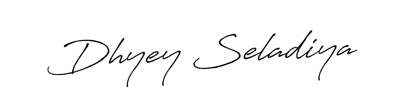 Also You can easily find your signature by using the search form. We will create Dhyey Seladiya name handwritten signature images for you free of cost using Antro_Vectra_Bolder sign style. Dhyey Seladiya signature style 7 images and pictures png