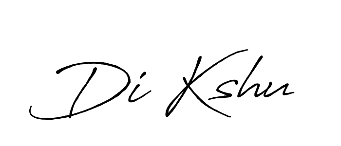 How to make Di Kshu name signature. Use Antro_Vectra_Bolder style for creating short signs online. This is the latest handwritten sign. Di Kshu signature style 7 images and pictures png