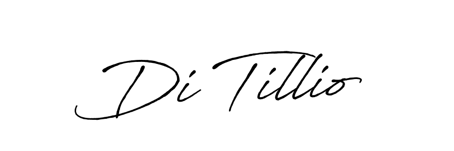 Use a signature maker to create a handwritten signature online. With this signature software, you can design (Antro_Vectra_Bolder) your own signature for name Di Tillio. Di Tillio signature style 7 images and pictures png