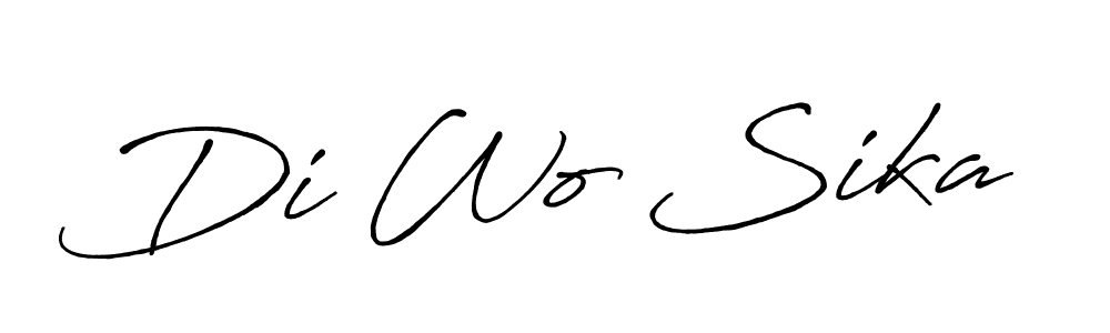 How to make Di Wo Sika name signature. Use Antro_Vectra_Bolder style for creating short signs online. This is the latest handwritten sign. Di Wo Sika signature style 7 images and pictures png