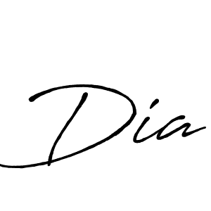 Design your own signature with our free online signature maker. With this signature software, you can create a handwritten (Antro_Vectra_Bolder) signature for name Dia. Dia signature style 7 images and pictures png