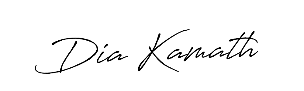 Dia Kamath stylish signature style. Best Handwritten Sign (Antro_Vectra_Bolder) for my name. Handwritten Signature Collection Ideas for my name Dia Kamath. Dia Kamath signature style 7 images and pictures png