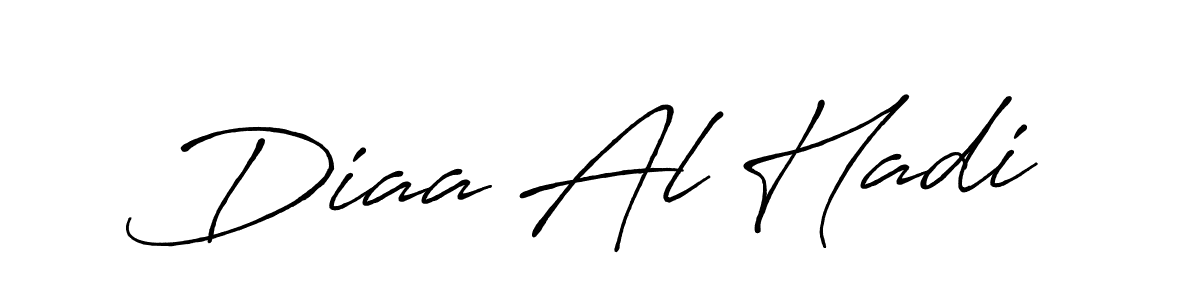 Also You can easily find your signature by using the search form. We will create Diaa Al Hadi name handwritten signature images for you free of cost using Antro_Vectra_Bolder sign style. Diaa Al Hadi signature style 7 images and pictures png