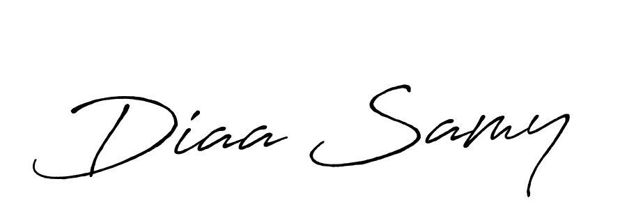 Create a beautiful signature design for name Diaa Samy. With this signature (Antro_Vectra_Bolder) fonts, you can make a handwritten signature for free. Diaa Samy signature style 7 images and pictures png